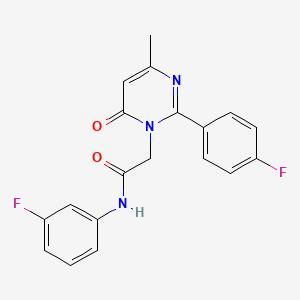 N-(3-fluorophenyl)-2-[2-(4-fluorophenyl)-4-methyl-6-oxopyrimidin-1(6H)-yl]acetamide