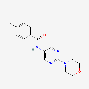 3,4-dimethyl-N-(2-morpholinopyrimidin-5-yl)benzamide