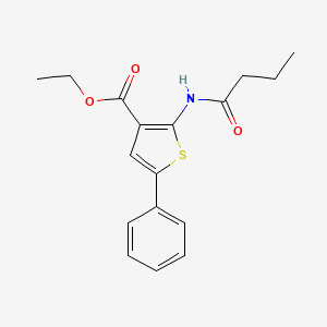 Ethyl 2-(butanoylamino)-5-phenylthiophene-3-carboxylate