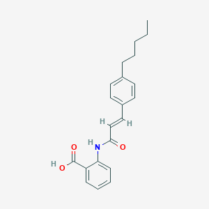 molecular formula C21H23NO3 B149635 N-(p-Amylcinnamoyl)anthranilic acid CAS No. 110683-10-8