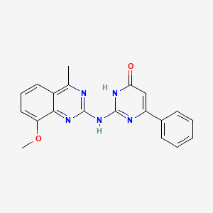 2-[(8-methoxy-4-methylquinazolin-2-yl)amino]-6-phenylpyrimidin-4(3H)-one