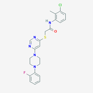 N-(3-Chloro-2-methylphenyl)-2-({6-[4-(2-fluorophenyl)piperazin-1-YL]pyrimidin-4-YL}sulfanyl)acetamide