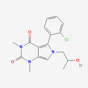 5-(2-chlorophenyl)-6-(2-hydroxypropyl)-1,3-dimethyl-1H-pyrrolo[3,4-d]pyrimidine-2,4(3H,6H)-dione