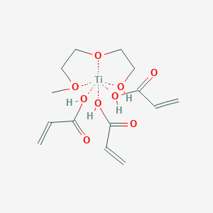 molecular formula C14H24O9Ti B1496364 2-(2-Methoxyethoxy)ethanol;prop-2-enoic acid;titanium 