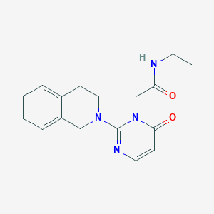 2-[2-(3,4-dihydroisoquinolin-2(1H)-yl)-4-methyl-6-oxopyrimidin-1(6H)-yl]-N-(propan-2-yl)acetamide