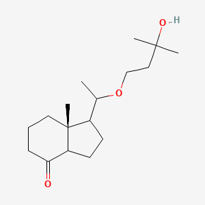 molecular formula C17H30O3 B1496366 (1S,3aR,7aR)-Octahydro-1-[(1S)-1-(3-hydroxy-3-methylbutoxy)ethyl]-7a-methyl-4H-inden-4-one 
