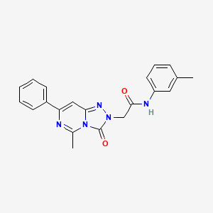 2-(5-methyl-3-oxo-7-phenyl[1,2,4]triazolo[4,3-c]pyrimidin-2(3H)-yl)-N-(3-methylphenyl)acetamide