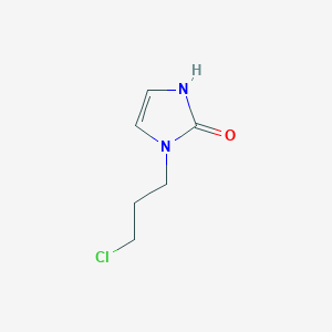 molecular formula C6H9ClN2O B1496370 1-(3-Chloropropyl)-1,3-dihydro-2H-imidazol-2-one CAS No. 915922-15-5