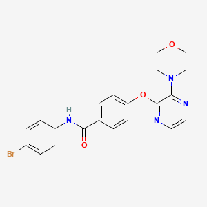 N-(4-bromophenyl)-4-{[3-(morpholin-4-yl)pyrazin-2-yl]oxy}benzamide