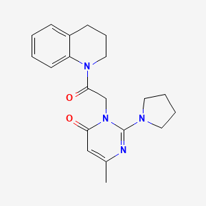 3-(2-(3,4-dihydroquinolin-1(2H)-yl)-2-oxoethyl)-6-methyl-2-(pyrrolidin-1-yl)pyrimidin-4(3H)-one