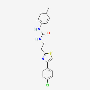 molecular formula C19H18ClN3OS B14963719 1-{2-[4-(4-Chlorophenyl)-1,3-thiazol-2-yl]ethyl}-3-(4-methylphenyl)urea 