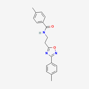 molecular formula C19H19N3O2 B14963741 4-methyl-N-{2-[3-(4-methylphenyl)-1,2,4-oxadiazol-5-yl]ethyl}benzamide 