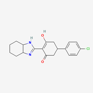 5-(4-chlorophenyl)-2-(octahydro-2H-benzimidazol-2-ylidene)cyclohexane-1,3-dione