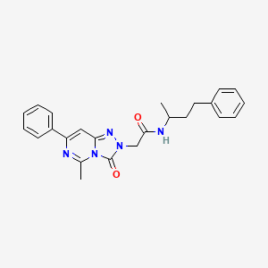 2-(5-methyl-3-oxo-7-phenyl[1,2,4]triazolo[4,3-c]pyrimidin-2(3H)-yl)-N-(4-phenylbutan-2-yl)acetamide