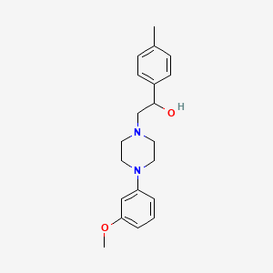 2-[4-(3-Methoxyphenyl)piperazin-1-yl]-1-(4-methylphenyl)ethanol