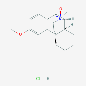 molecular formula C18H26ClNO2 B1496380 (1S,9R,10S,17R)-4-methoxy-17-methyl-17-oxido-17-azoniatetracyclo[7.5.3.01,10.02,7]heptadeca-2(7),3,5-triene;hydrochloride CAS No. 1177494-18-6
