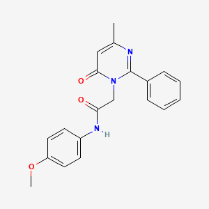 N-(4-methoxyphenyl)-2-(4-methyl-6-oxo-2-phenylpyrimidin-1(6H)-yl)acetamide