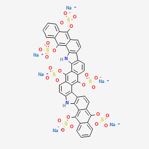 molecular formula C42H18N2Na6O24S6 B1496386 Dinaphtho(2,3-i:2',3'-i')benzo(1,2-a:4,5-a')dicarbazole-5,7,12,17,19,24-hexol, 6,18-dihydro-, hexakis(hydrogen sulfate) (ester), hexasodium salt CAS No. 10169-29-6