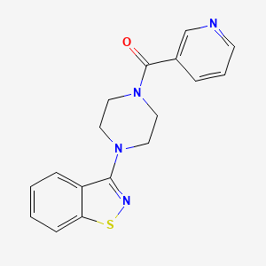 [4-(1,2-Benzothiazol-3-yl)piperazin-1-yl](pyridin-3-yl)methanone