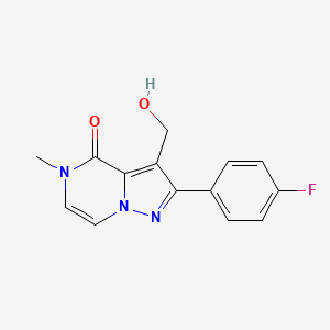 2-(4-fluorophenyl)-3-(hydroxymethyl)-5-methylpyrazolo[1,5-a]pyrazin-4(5H)-one