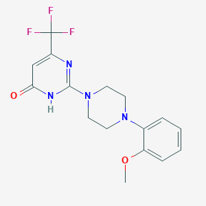 molecular formula C16H17F3N4O2 B14963908 2-[4-(2-methoxyphenyl)piperazin-1-yl]-6-(trifluoromethyl)pyrimidin-4(3H)-one 