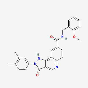 molecular formula C27H24N4O3 B14963917 N-(2,5-diethoxyphenyl)-4-isoxazol-5-ylthiophene-2-sulfonamide 