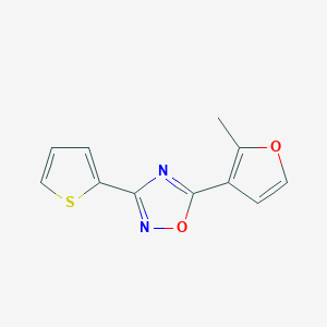 5-(2-Methylfuran-3-yl)-3-(thiophen-2-yl)-1,2,4-oxadiazole