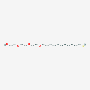 molecular formula C17H36O4S B014964 1-(9-巯基壬基)-3,6,9-三氧十一烷-11-醇 CAS No. 130727-41-2