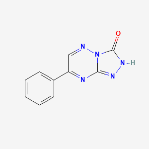 1,2,4-Triazolo(4,3-b)(1,2,4)triazin-3(2H)-one, 7-phenyl-