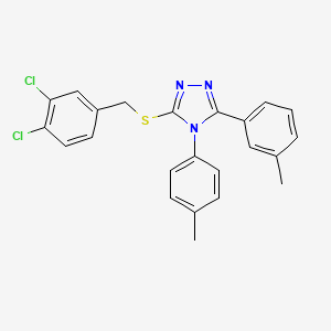 3-[(3,4-dichlorobenzyl)sulfanyl]-5-(3-methylphenyl)-4-(4-methylphenyl)-4H-1,2,4-triazole