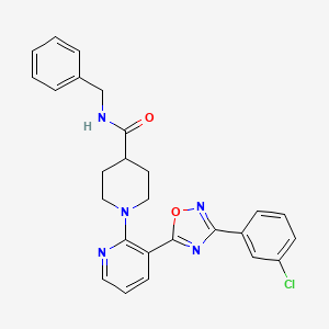 molecular formula C26H24ClN5O2 B14964053 N-benzyl-1-{3-[3-(3-chlorophenyl)-1,2,4-oxadiazol-5-yl]pyridin-2-yl}piperidine-4-carboxamide 