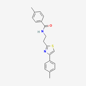 molecular formula C20H20N2OS B14964078 4-methyl-N-{2-[4-(4-methylphenyl)-1,3-thiazol-2-yl]ethyl}benzamide 