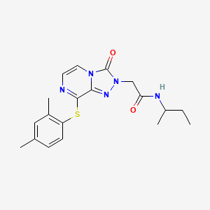 N-(butan-2-yl)-2-{8-[(2,4-dimethylphenyl)sulfanyl]-3-oxo[1,2,4]triazolo[4,3-a]pyrazin-2(3H)-yl}acetamide