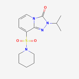 molecular formula C14H20N4O3S B14964096 2-isopropyl-8-(piperidin-1-ylsulfonyl)-[1,2,4]triazolo[4,3-a]pyridin-3(2H)-one 