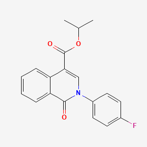 Propan-2-yl 2-(4-fluorophenyl)-1-oxo-1,2-dihydroisoquinoline-4-carboxylate