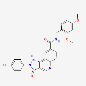 molecular formula C26H21ClN4O4 B14964135 4-{[1-(2-fluorobenzoyl)piperidin-4-yl]methoxy}-N-isopropylbenzamide 