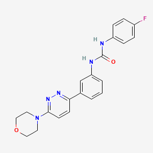 1-(4-Fluorophenyl)-3-(3-(6-morpholinopyridazin-3-yl)phenyl)urea