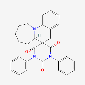 1',5'-Diphenyl-6A,7,8,9,10,11-hexahydro-5H-spiro[azepino[1,2-A]quinoline-6,3'-[1,5]diazinane]-2',4',6'-trione