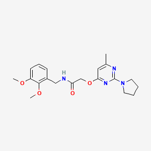 molecular formula C20H26N4O4 B14964187 N-(2,3-dimethoxybenzyl)-2-{[6-methyl-2-(pyrrolidin-1-yl)pyrimidin-4-yl]oxy}acetamide 