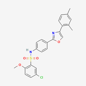 5-Chloro-N-[4-[4-(2,4-dimethylphenyl)-2-oxazolyl]phenyl]-2-methoxybenzenesulfonamide