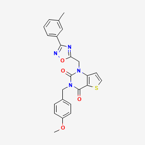 3-(4-methoxybenzyl)-1-((3-(m-tolyl)-1,2,4-oxadiazol-5-yl)methyl)thieno[3,2-d]pyrimidine-2,4(1H,3H)-dione