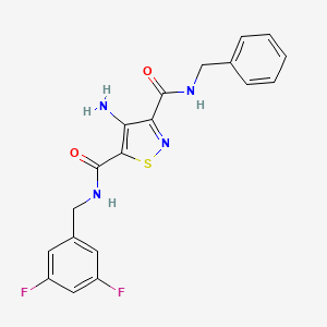 4-amino-N~3~-benzyl-N~5~-(3,5-difluorobenzyl)-1,2-thiazole-3,5-dicarboxamide