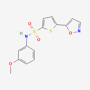 N-(3-methoxyphenyl)-5-(1,2-oxazol-5-yl)thiophene-2-sulfonamide