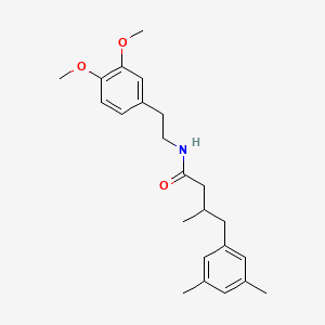 N-[2-(3,4-dimethoxyphenyl)ethyl]-4-(3,5-dimethylphenyl)-3-methylbutanamide