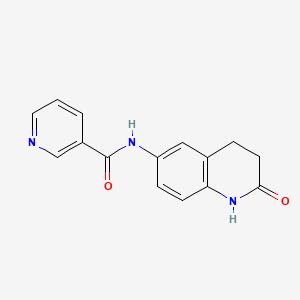 N-(2-oxo-1,2,3,4-tetrahydroquinolin-6-yl)nicotinamide