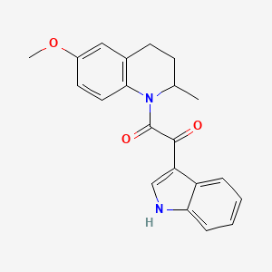 molecular formula C21H20N2O3 B14964348 1-(1H-indol-3-yl)-2-(6-methoxy-2-methyl-3,4-dihydroquinolin-1(2H)-yl)-2-oxoethanone 