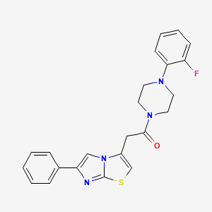 1-(4-(2-Fluorophenyl)piperazin-1-yl)-2-(6-phenylimidazo[2,1-b]thiazol-3-yl)ethanone