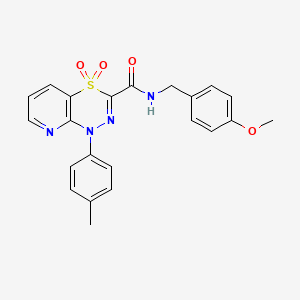 N-(4-methoxybenzyl)-1-(4-methylphenyl)-1H-pyrido[2,3-e][1,3,4]thiadiazine-3-carboxamide 4,4-dioxide