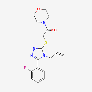 molecular formula C17H19FN4O2S B14964412 2-{[5-(2-fluorophenyl)-4-(prop-2-en-1-yl)-4H-1,2,4-triazol-3-yl]sulfanyl}-1-(morpholin-4-yl)ethanone 