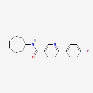 N-cycloheptyl-6-(4-fluorophenyl)nicotinamide